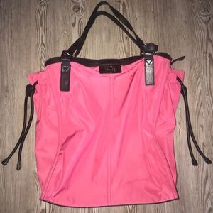 Fushia/Pink Nylon "Buckleigh" Tote Bag